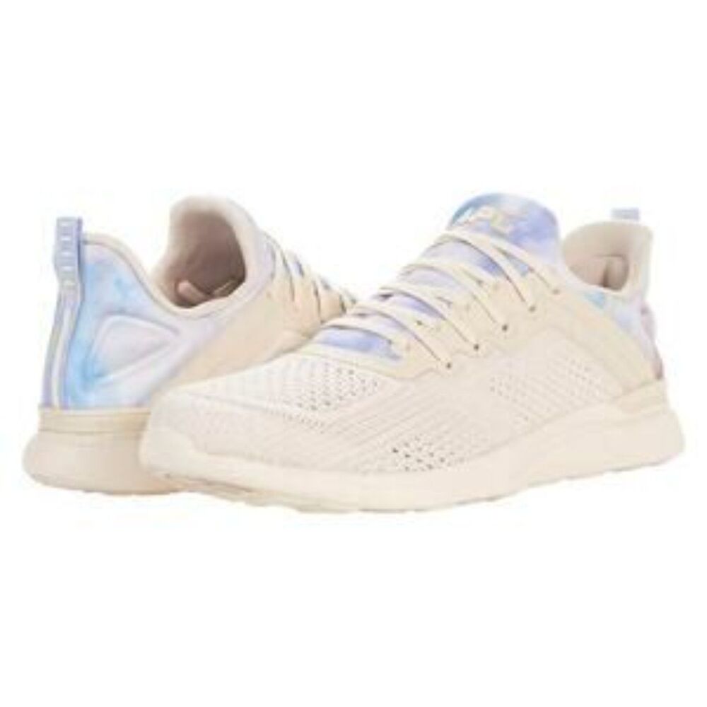 Women’s APL (Athletic Propulsion Lab) Ivory/ Ice Blue Tie Dye Techloom Tracer si
